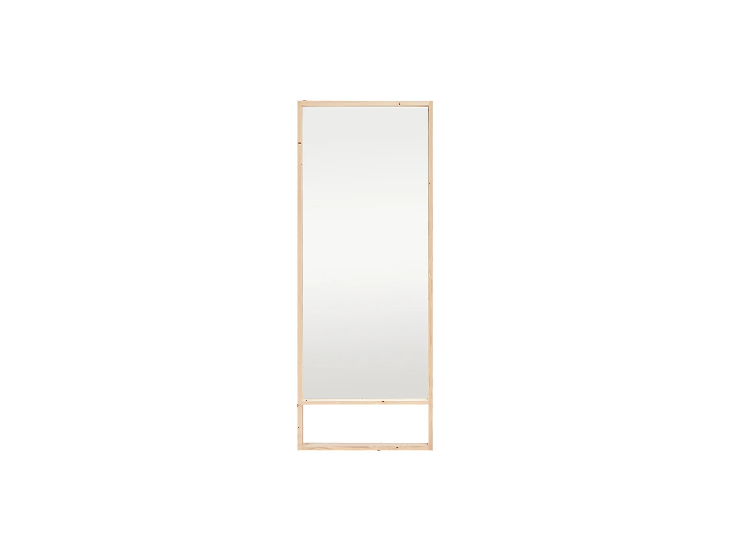 Miroir en bois couleur naturel 60x160cm