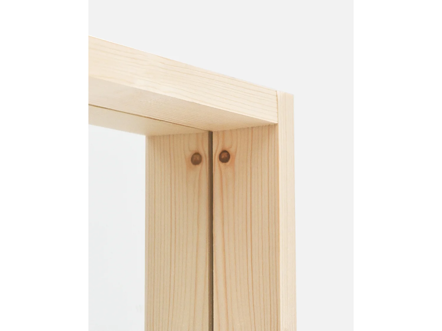 Espejo de madera maciza tono natural de 160x60cm - WALLS - DECOWOOD