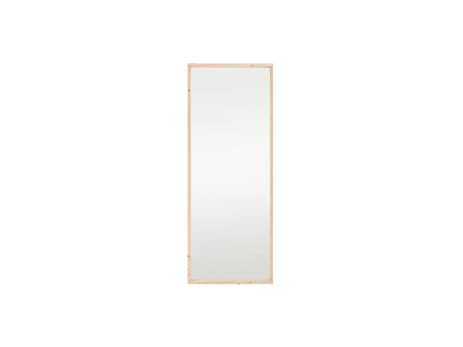 Miroir en bois couleur naturel 60x160cm
