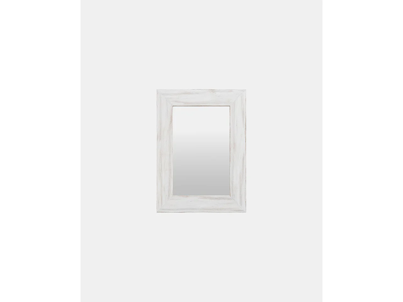 Espejo de madera decapado blanco de 70x150cm - MATE - DECOWOOD