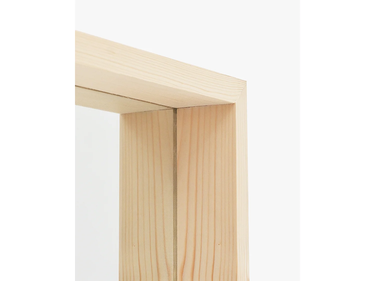 Espejo de madera maciza tono natural de 160x80cm - WALLS - DECOWOOD