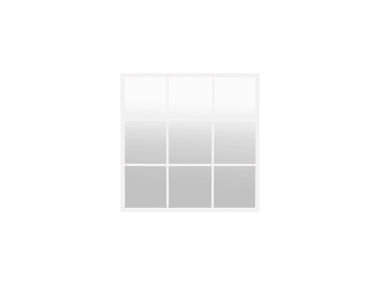 Miroir de fenêtre de couleur blanc 90x90cm