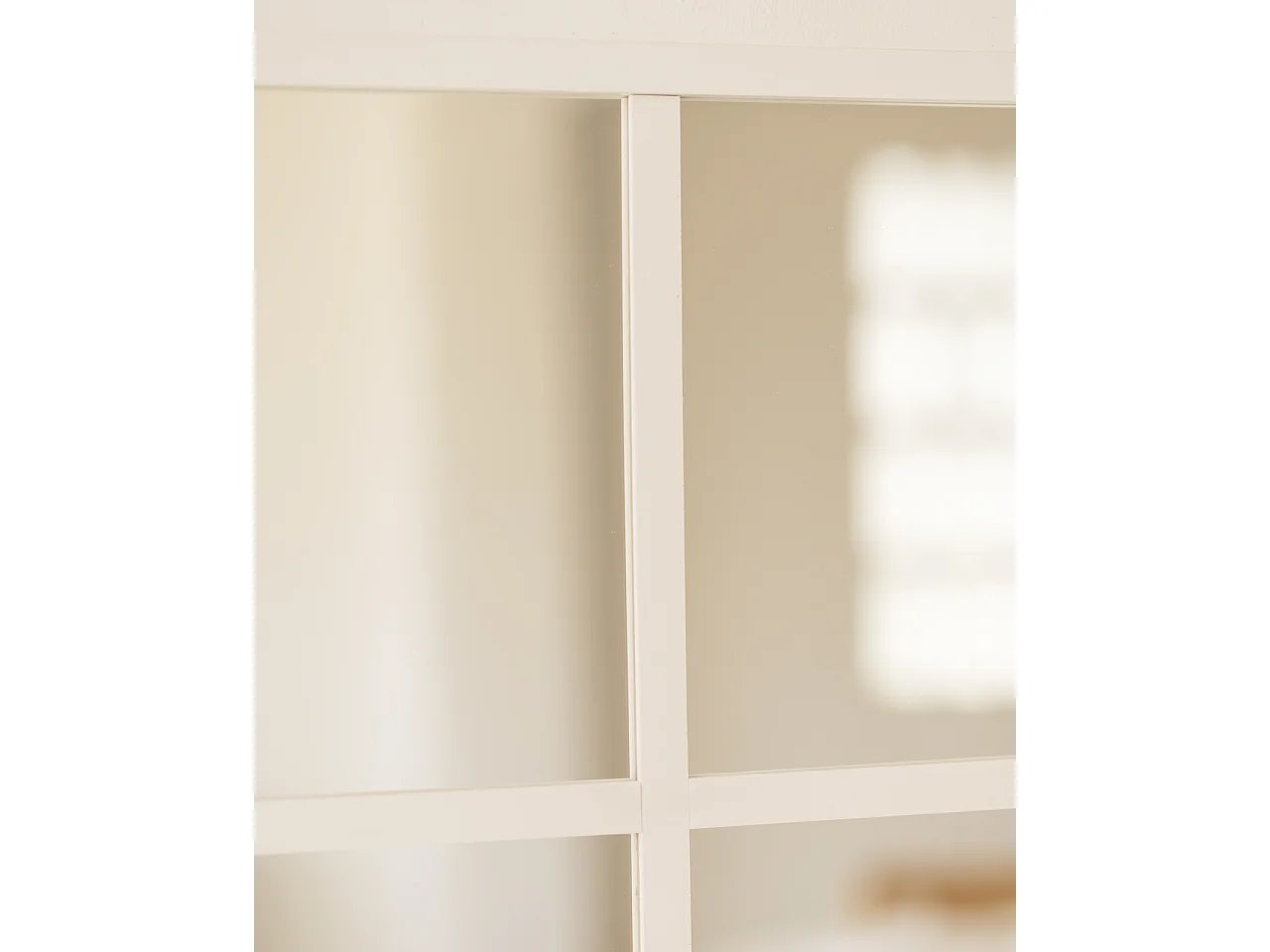 Miroir de fenêtre de couleur blanc 90x90cm