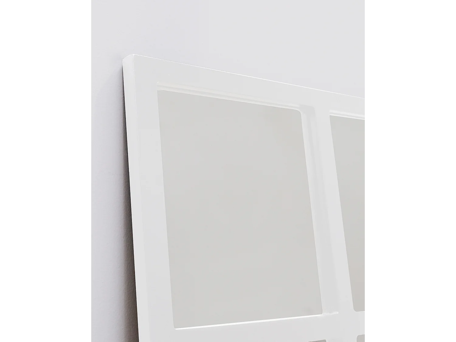 Miroir de fenêtre de couleur blanc 90x90cm