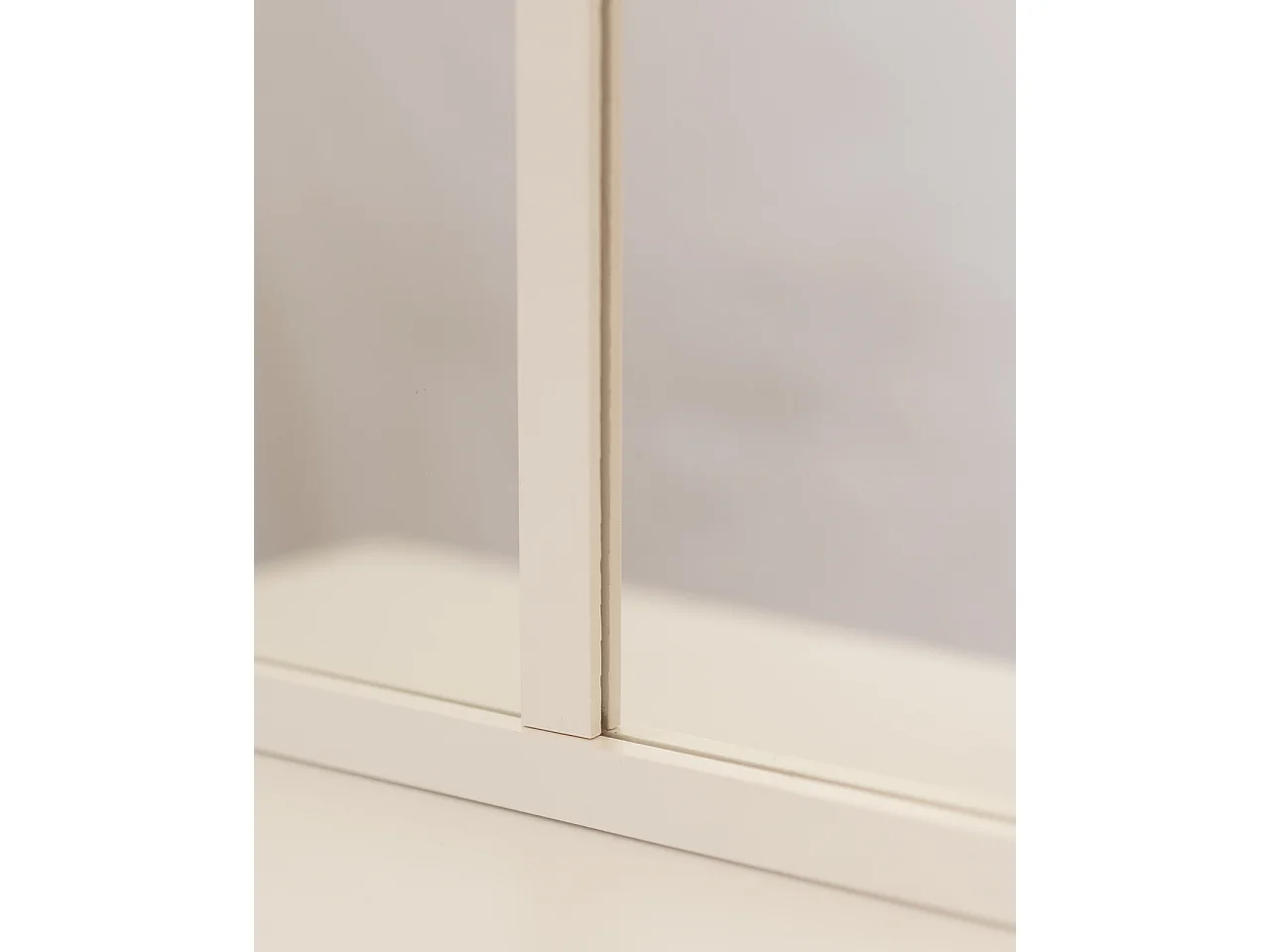 Miroir de fenêtre de couleur blanc 60x90cm