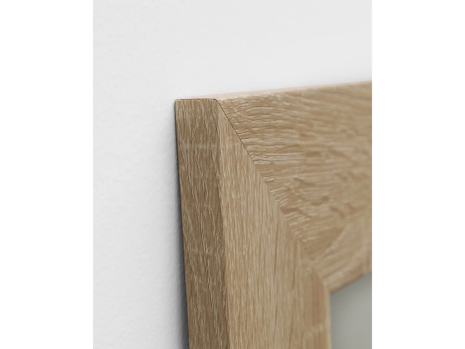 Espejo de madera color roble oscuro de 60x80cm - TERRA - DECOWOOD