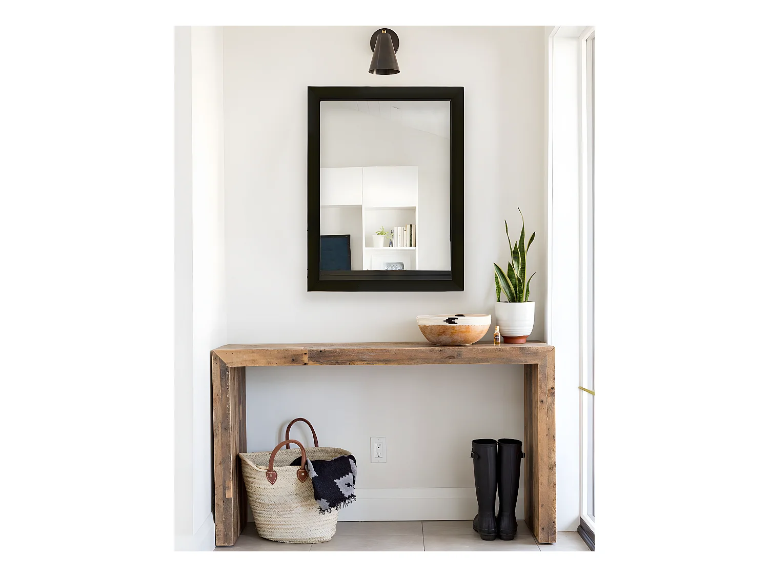 Espejo de madera color negro de 59x79cm - NÜI BOLD - DECOWOOD