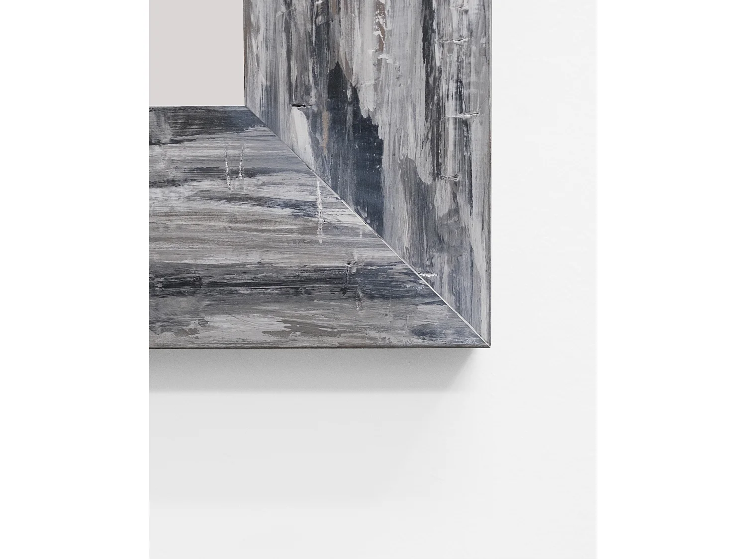 Espejo de madera decapado gris de 70x150cm - NEKO - DECOWOOD