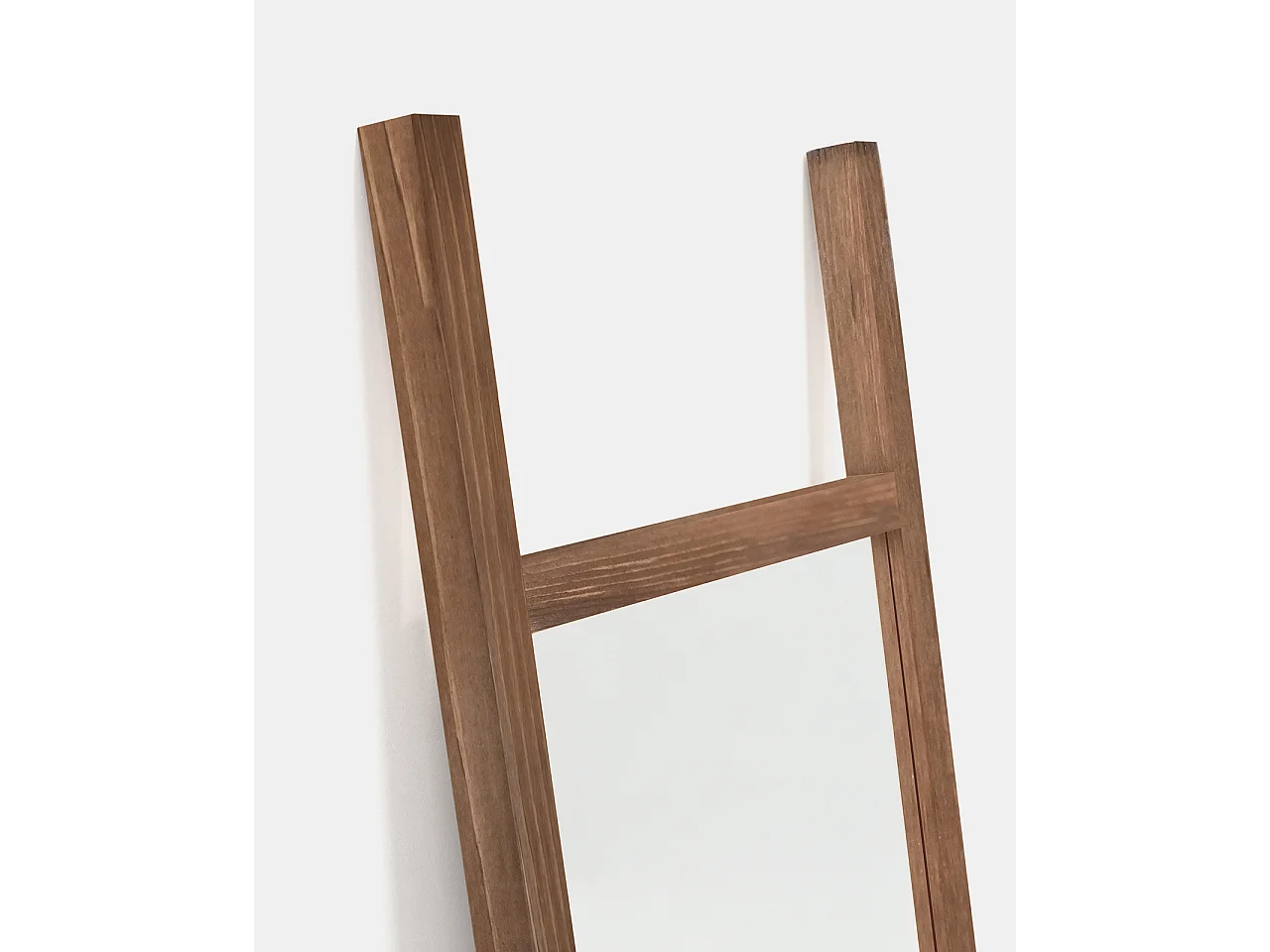 Espejo de madera maciza tono roble oscuro de 45x180cm - STAIRS - DECOWOOD