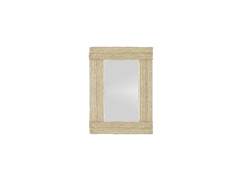 Espejo de esparto de 97x63cm - FRIDA - DECOWOOD