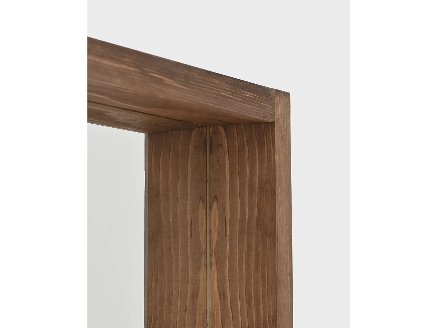 Espejo de madera maciza tono roble oscuro de 160x60cm - WALLS - DECOWOOD