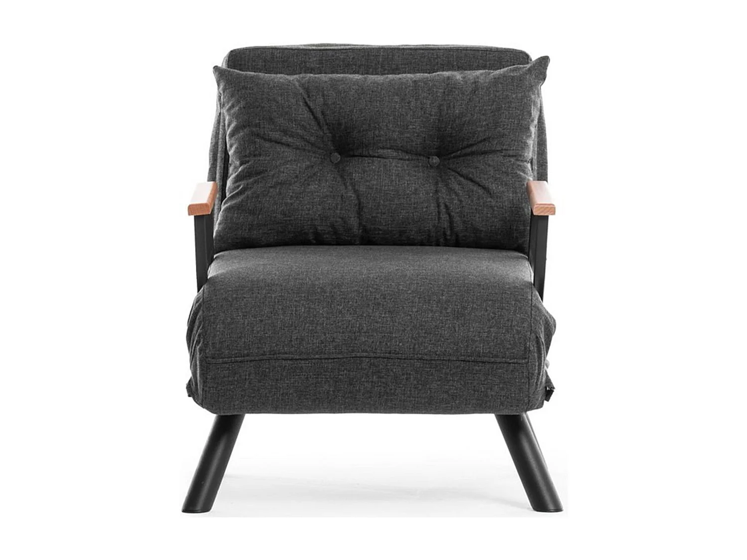 Poltrona-cama de 1 lugar – cinza escuro – metálica