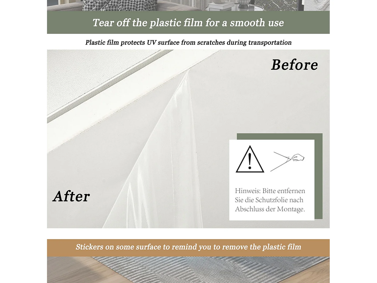 Table basse pivotante avec LED en 16 couleurs - forme carrée - Blanc