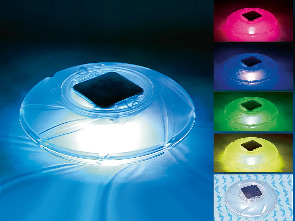 Lampe solaire flottante - Lumières LED multicolores alternées