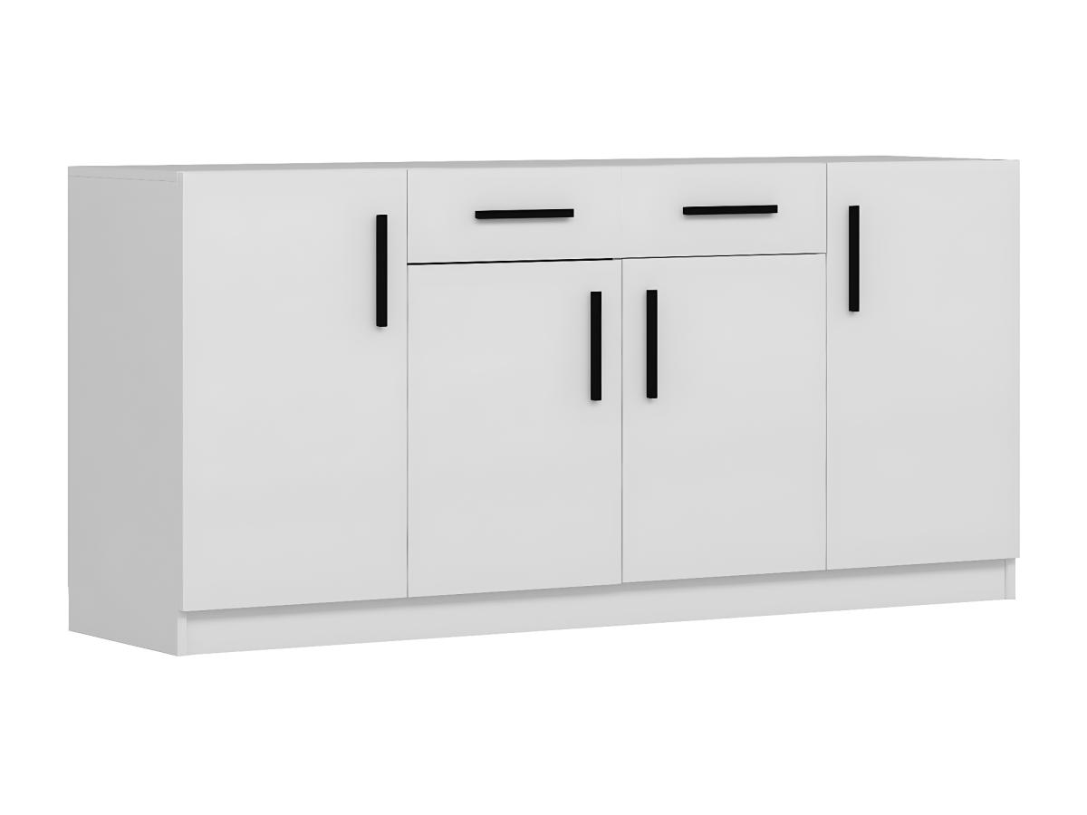 Sideboard mit 4 Türen & 2 Schubladen - Weiß - MEROLIA günstig online kaufen