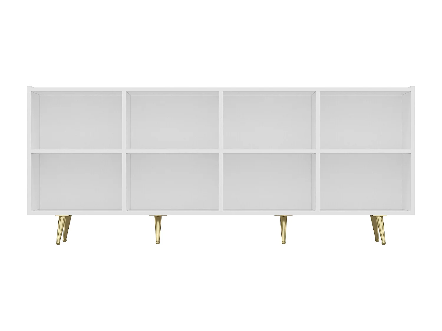 Buffet avec 4 portes en MDF - Blanc et doré - MOLYA de Pascal MORABITO