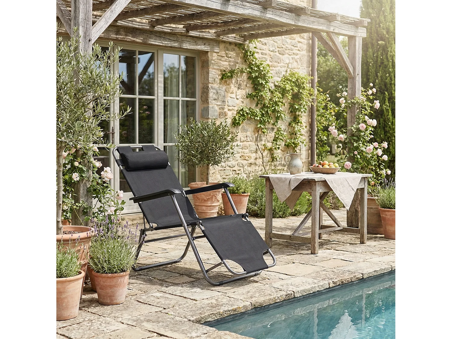 Sonnenliege Liegestuhl Gartenstuhl Camping Maltosa