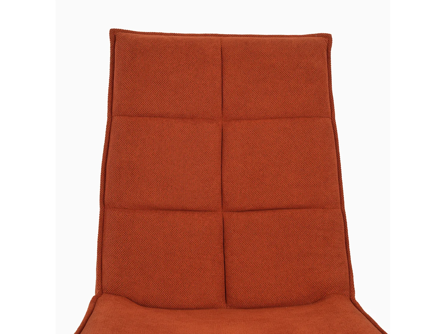 Fauteuil rembourré tissu rouge orange pivotant DEWSBURY TERRACOTTA