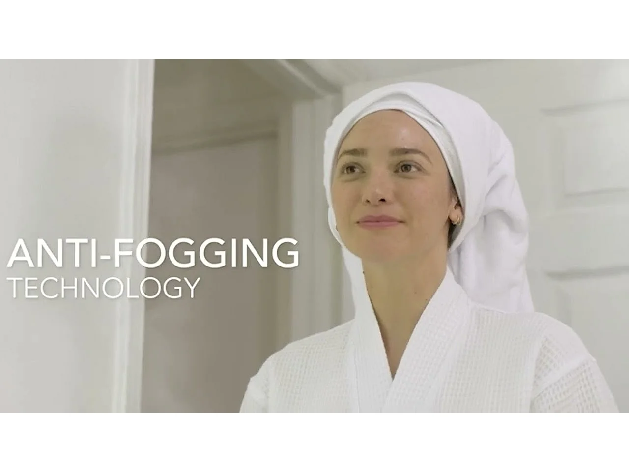 Miroir salle de bain led lumineux anti-buée avec cadre doré 80x60x4cm