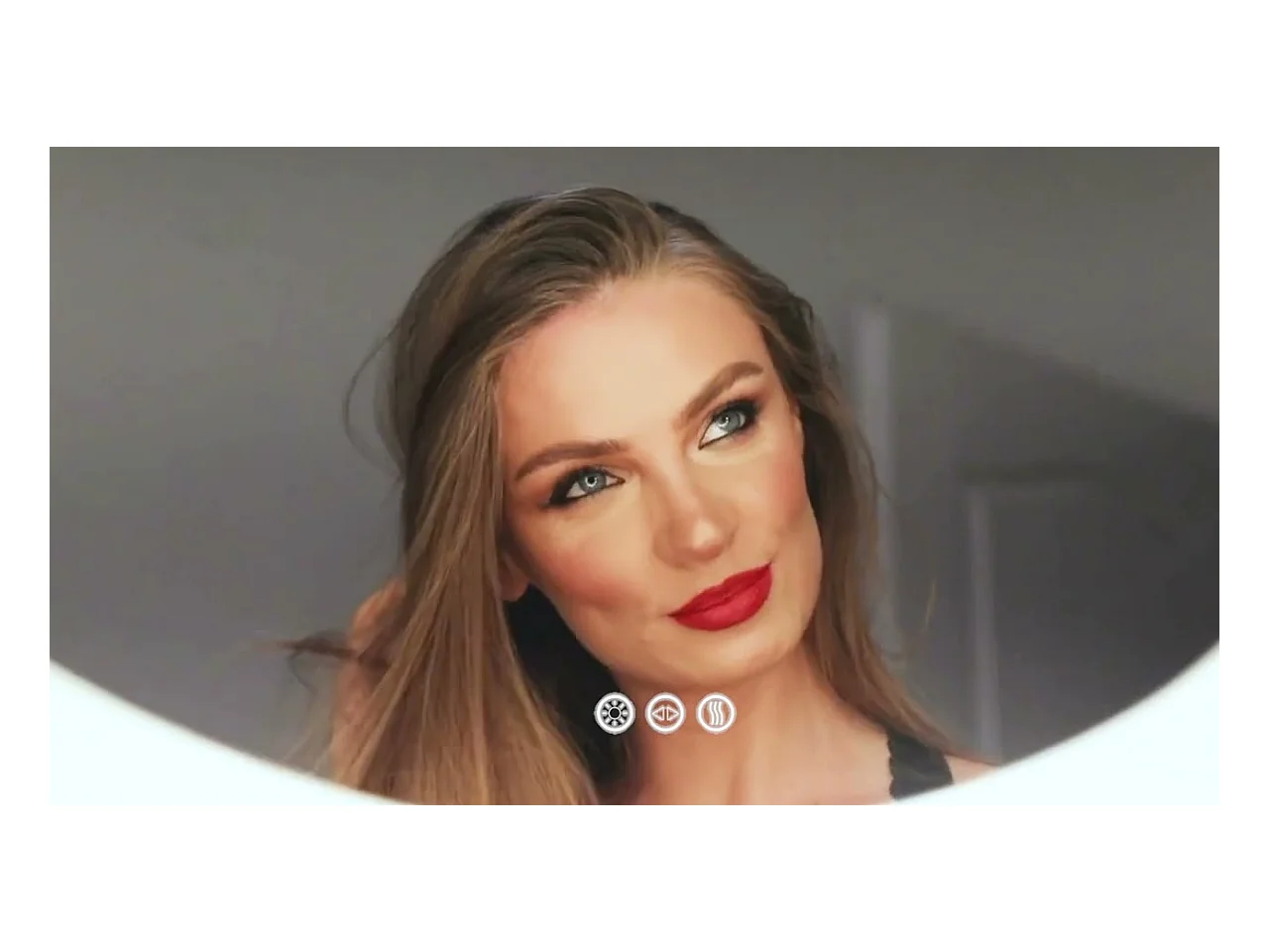 LED Badezimmerspiegel 100x50cm beleuchteter Spiegel Antibeschlag 3 einstellbare Farben 100x50x4cm