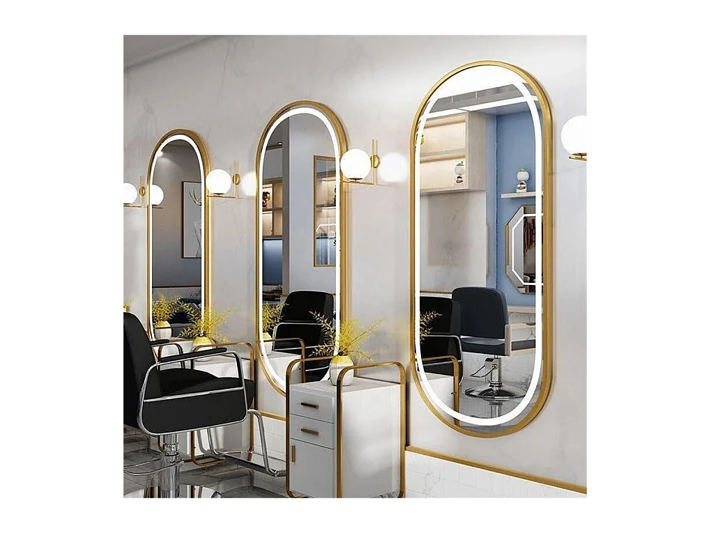 LED Badezimmerspiegel 100x50cm beleuchteter Spiegel Antibeschlag 3 einstellbare Farben 100x50x4cm