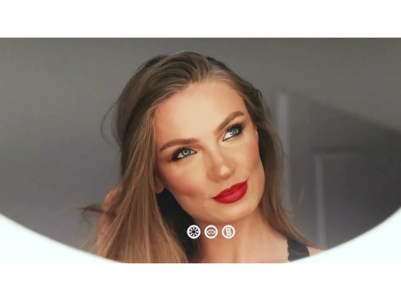 Miroir salle de bain led 100x50cm miroir lumineux anti buée 3 couleurs réglables 100x50x4cm