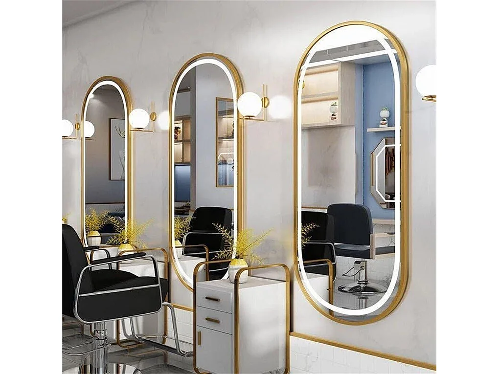 Miroir salle de bain led 100x50cm miroir lumineux anti buée 3 couleurs réglables 100x50x4cm