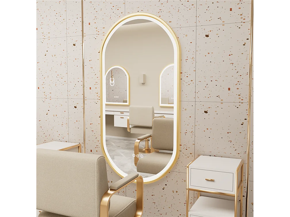 Specchio da bagno a LED 100x50cm specchio illuminato antiappannamento 3 colori regolabili 100x50x4cm