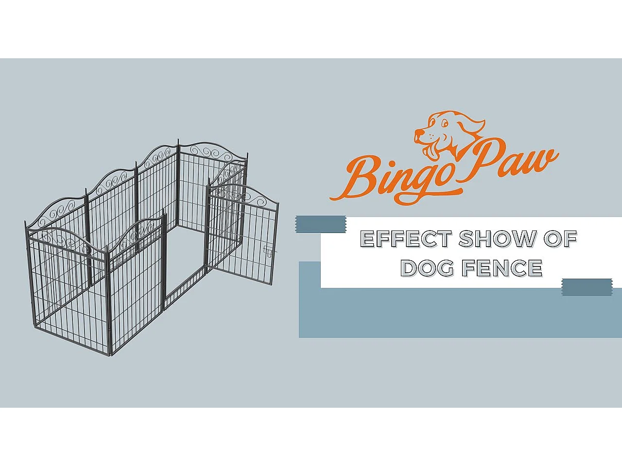 Enclos chien exterieur interieur grande taille parc en métal pour chien chiot lapin 190x63x80cm