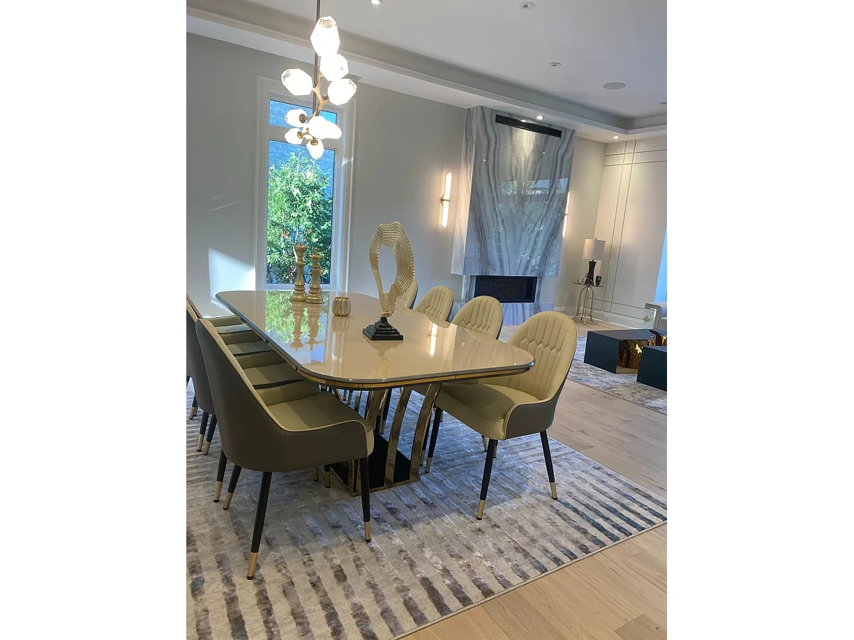 Sillas de comedor juego de 2 sillas de cocina cómodas sillones de mesa de comedor en cuero 52x49x90cm