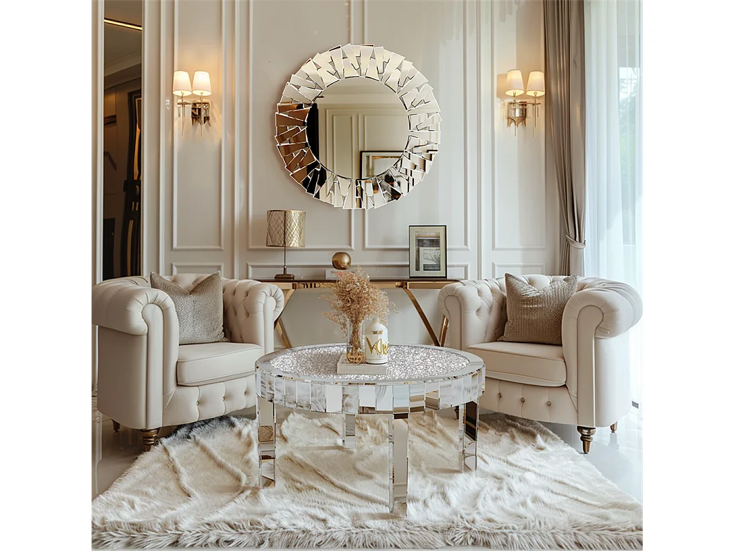 Tables basses de salon table de basse rond modern 80cm