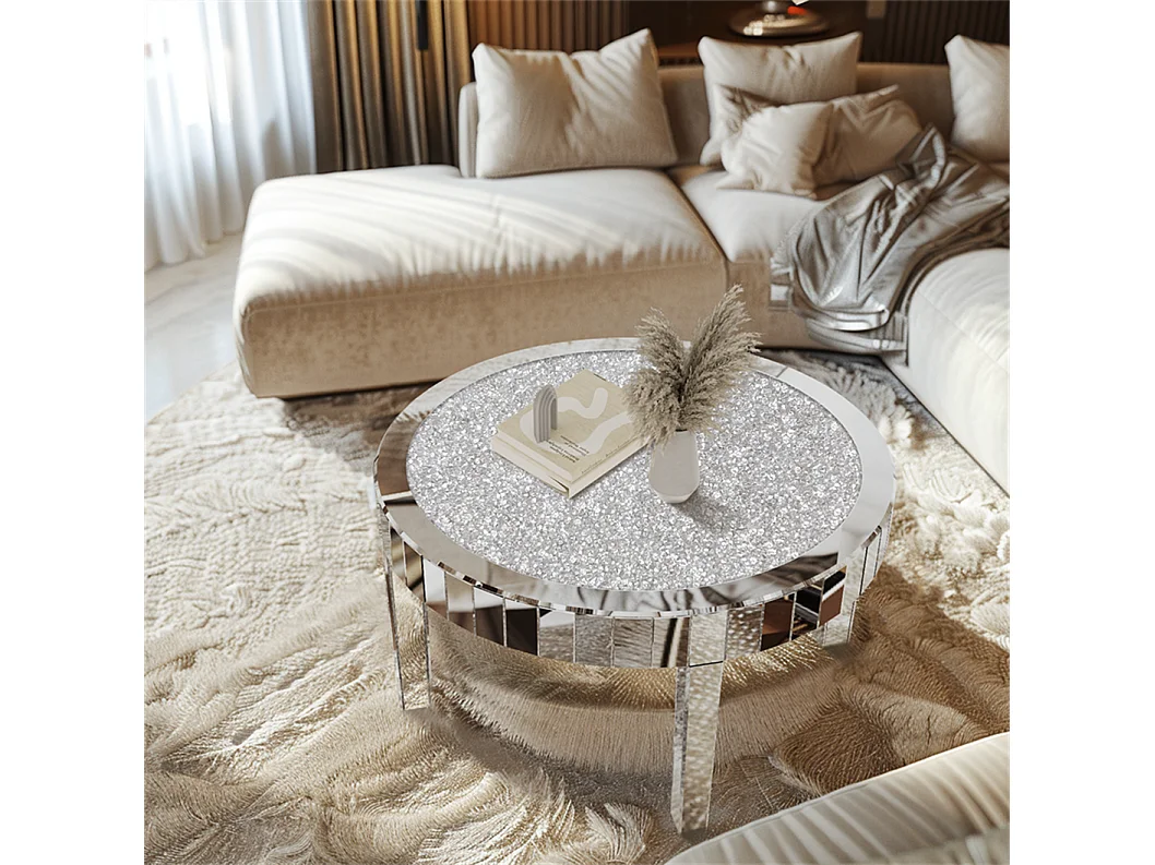 Tables basses de salon table de basse rond modern 80cm