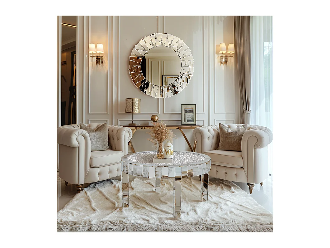 Tables basses de salon table de basse rond modern 80cm