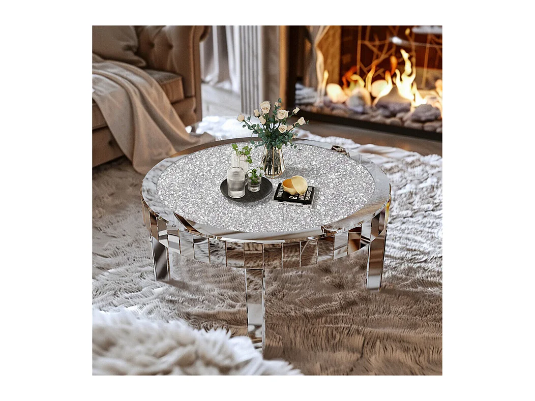 Tables basses de salon table de basse rond modern 80cm