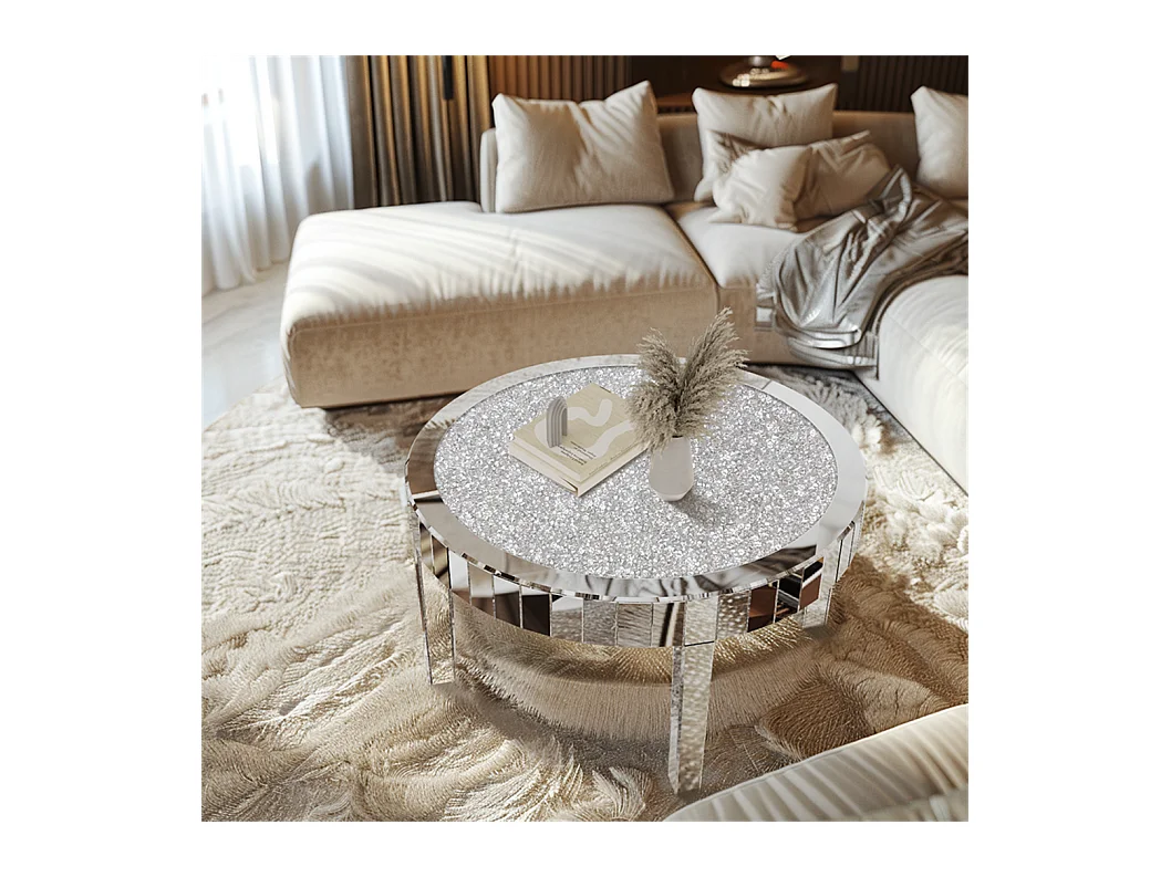 Tables basses de salon table de basse rond modern 80cm