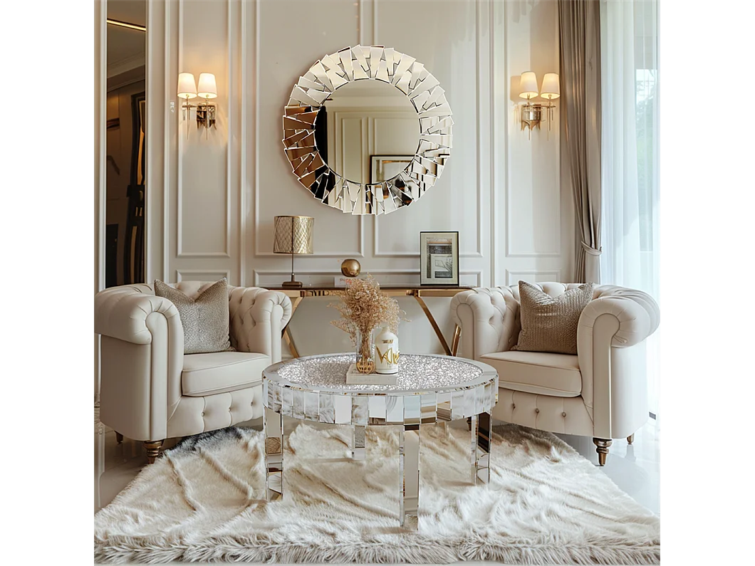 Tables basses de salon table de basse rond modern 80cm