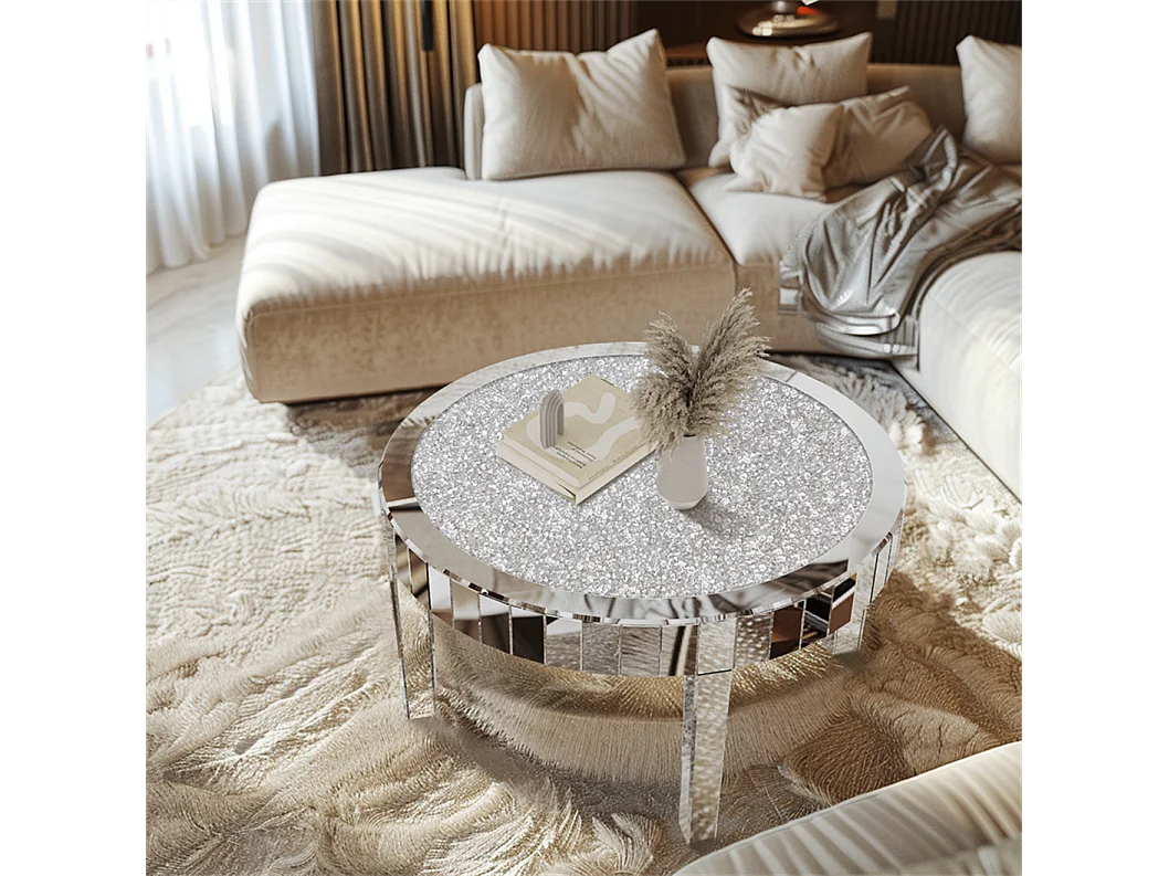 Tables basses de salon table de basse rond modern 80cm