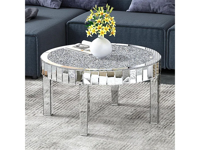 Tables basses de salon table de basse rond modern 80cm