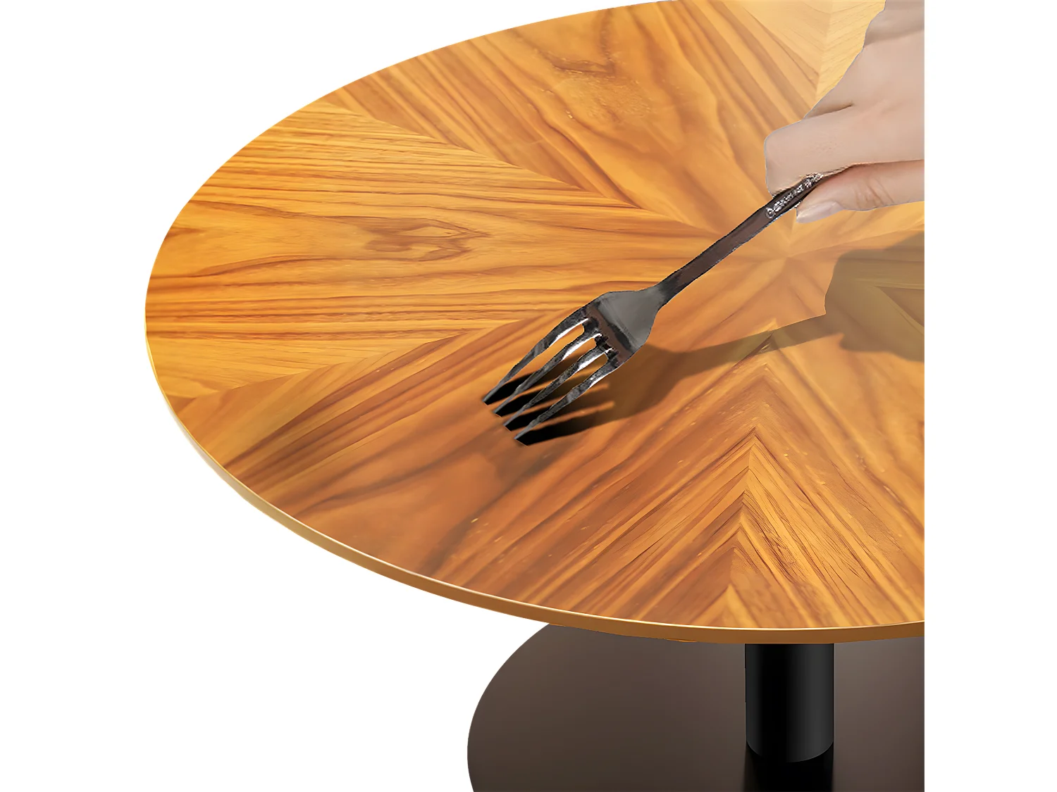 Lot de 2 Tables Gigognes de Salon Table Basse Ronde Moderne 80/50