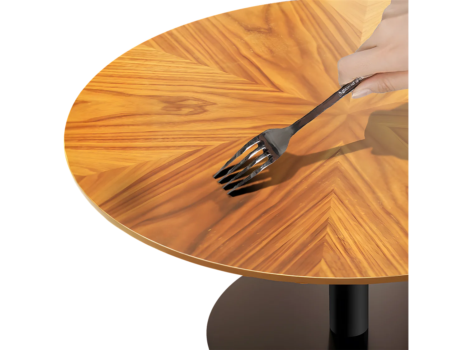 Lot de 2 Tables Gigognes de Salon Table Basse Ronde Moderne 80/50