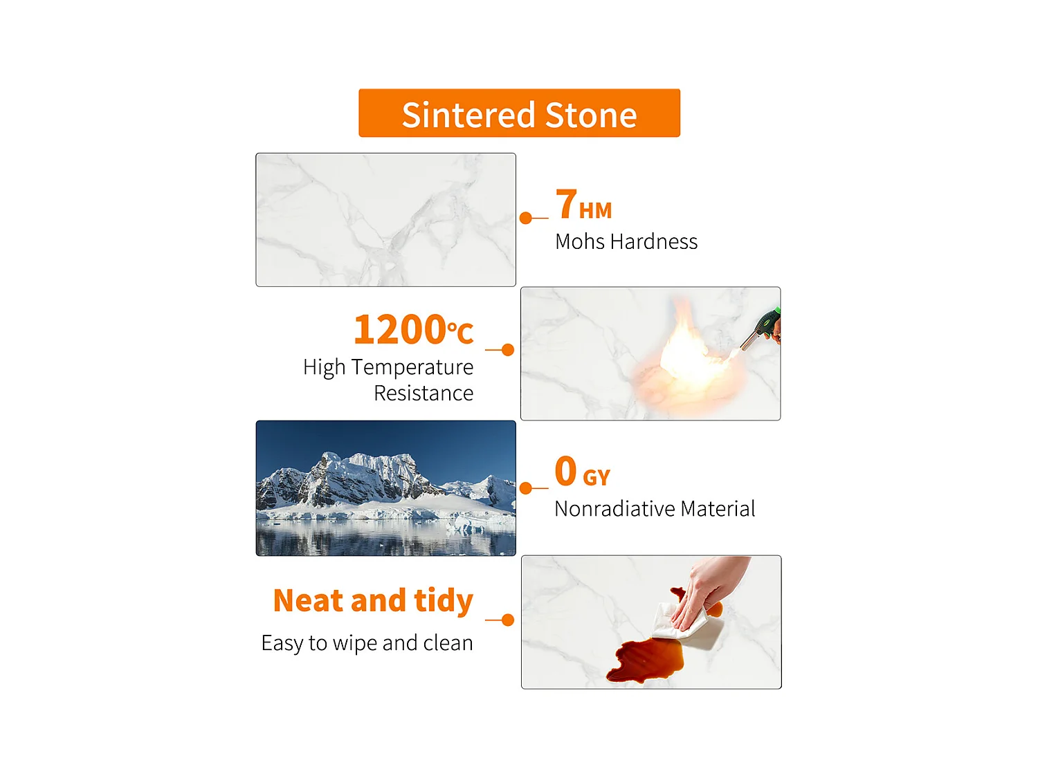 Juego de 2 Mesas Auxiliares Redondas Apilables con Efecto Mármol y Estructura Metálica para Salón