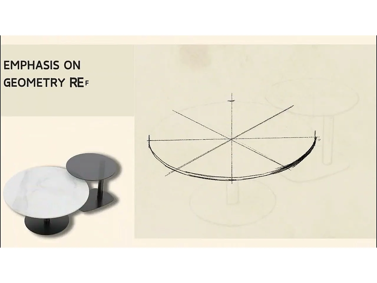 Lot de 2 tables basses gigognes de salon table de basse rond modern 80x38.5 / 50x45cm 80x80x38.5m / 50x50x45cm