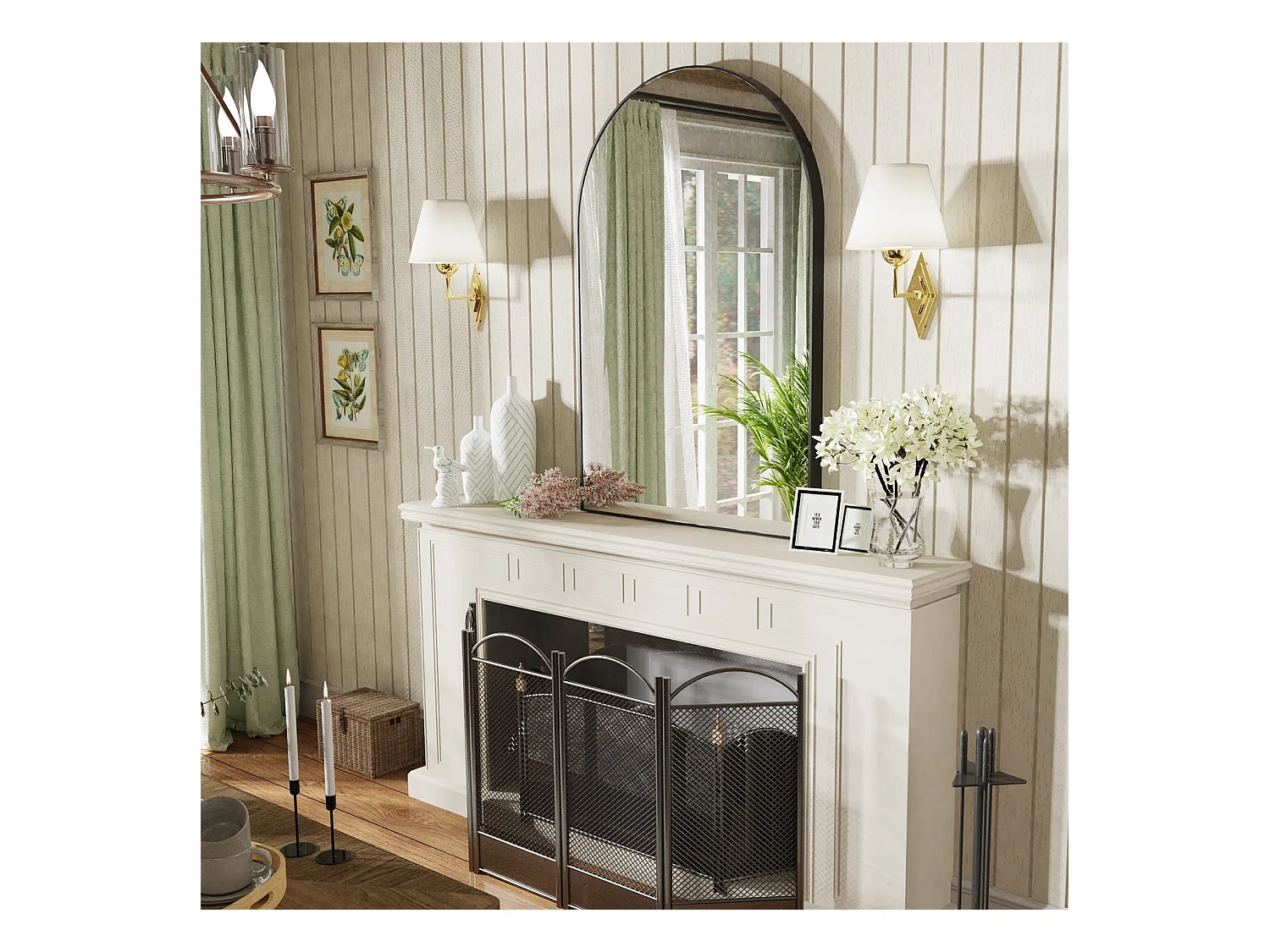 Moderner Wandspiegel, vertikaler oder horizontaler Designspiegel 66x96cm