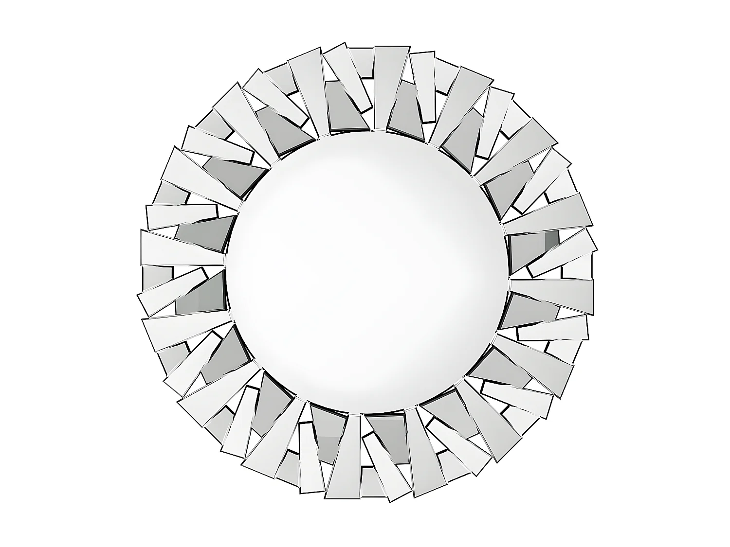 Miroir rond mural décoration salon grand miroir murale déco pour chambre miroir déco design 79x79cm