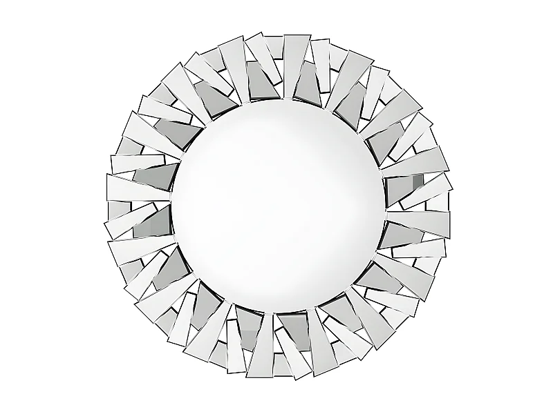 Miroir rond mural décoration salon grand miroir murale déco pour chambre miroir déco design 79x79cm