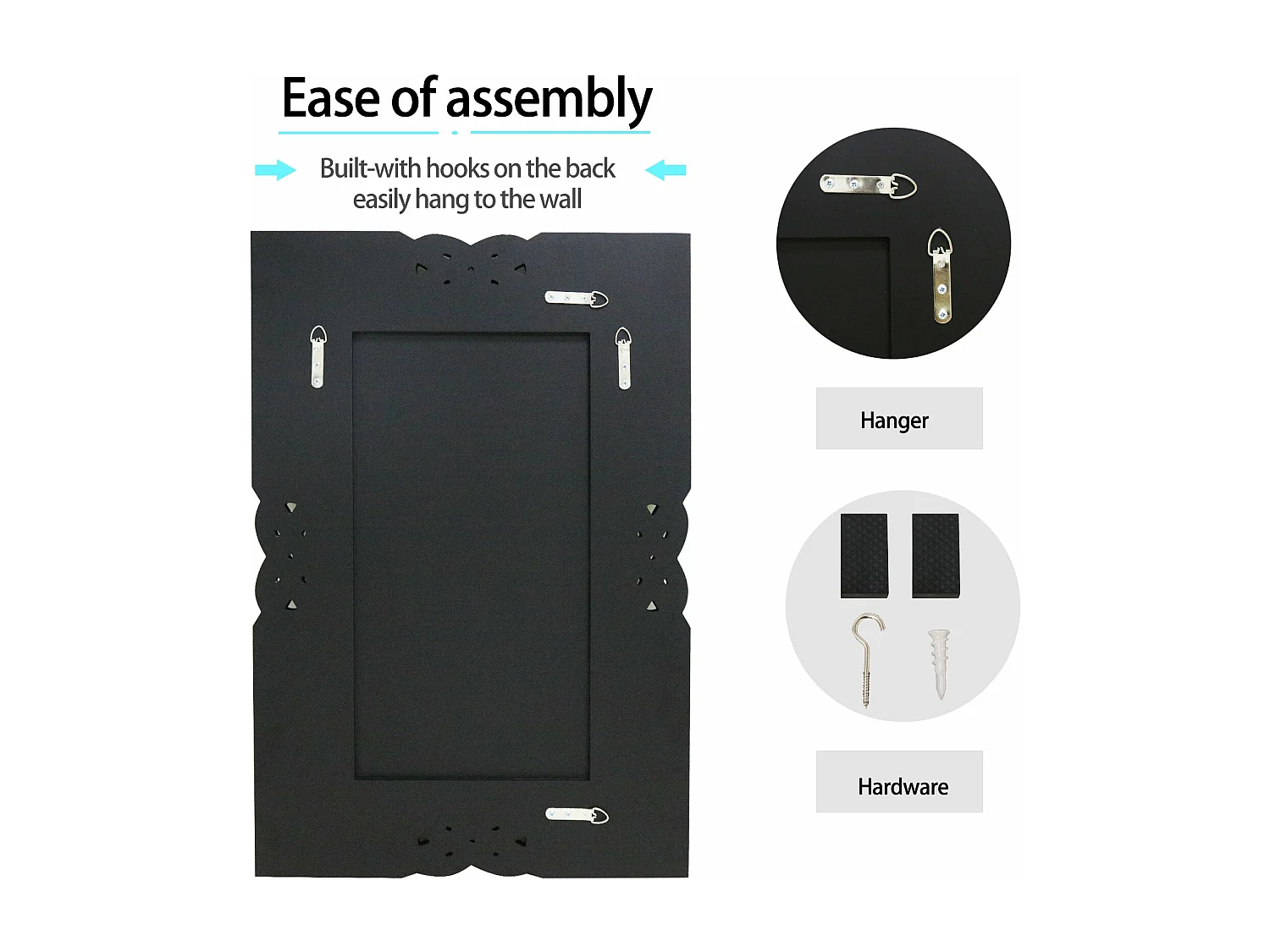 Großer Dekospiegel Wohnzimmer rechteckig Deko Wandspiegel Designer Wandspiegel 100x70cm