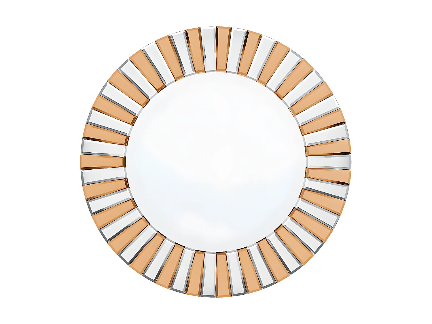 Miroir rond mural décoration salon grand miroir murale déco pour chambre miroir déco design 79x79cm