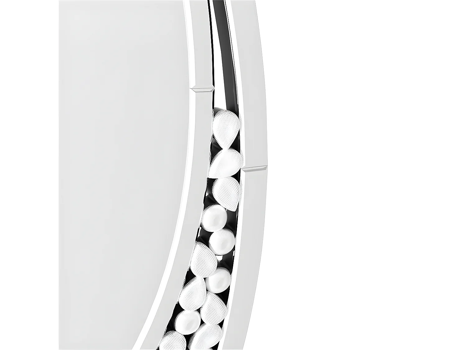 Miroir mural design décoration pour salon - 105x60cm miroir décoratif pour salle de bain chambre entrée salle à manger 105x60cm