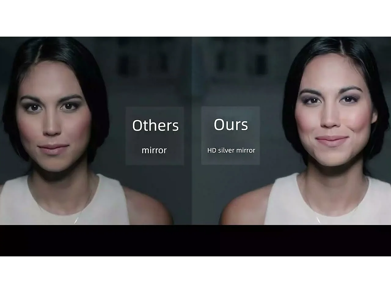 Miroir salle de bain ovale miroir mural moderne vertical ou horizontal 100x50cm