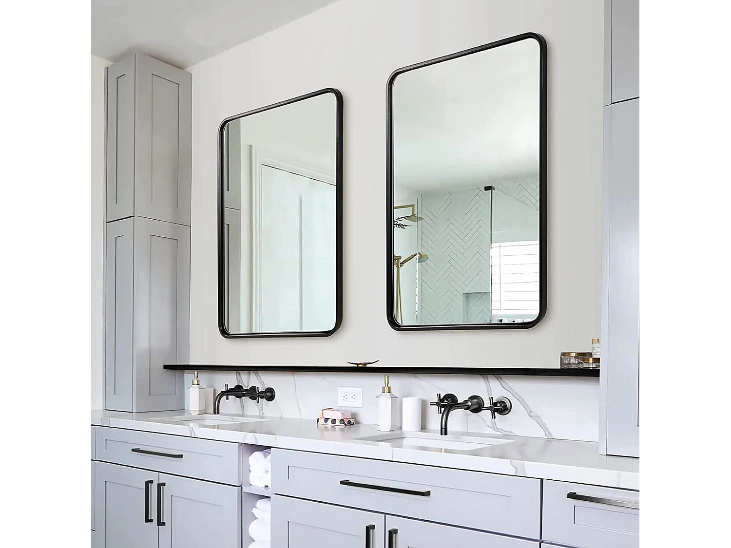 Miroir salle de bain ovale miroir mural moderne vertical ou horizontal 100x50cm